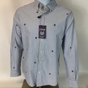 Chaps Stretch Oxford Heritage Collection Shirt L